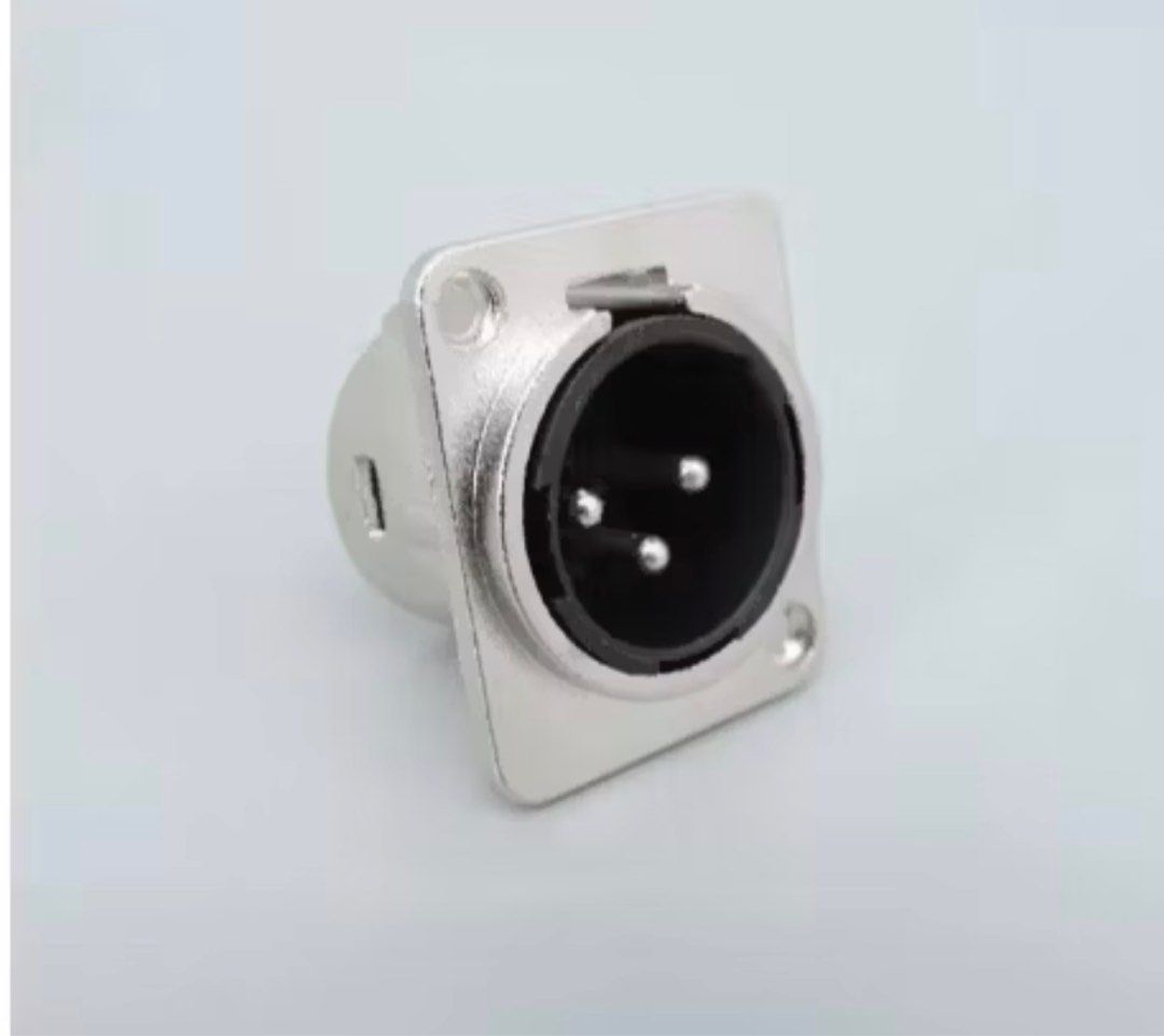 XLR 3 pin Male Panel power mount Socket Audio Microphone Jack Plug Connector silver Copper (Category: Portable Audio Accessories) located in General Trias. Submitted by aprilocampo0412 (Listing ID 1404721101, Image 1). Description: XLR 3 pin Male Panel power mount Socket Audio Microphone Jack Plug Connector silver Copper.