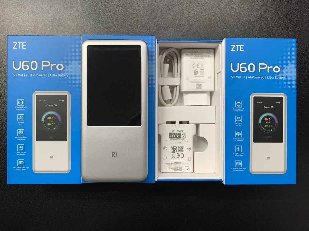 ZTE MU5250 U60 Pro 5G 4G+ Lock Band Wi-Fi 7 3.5-inch touchscreen (CAN'T ...