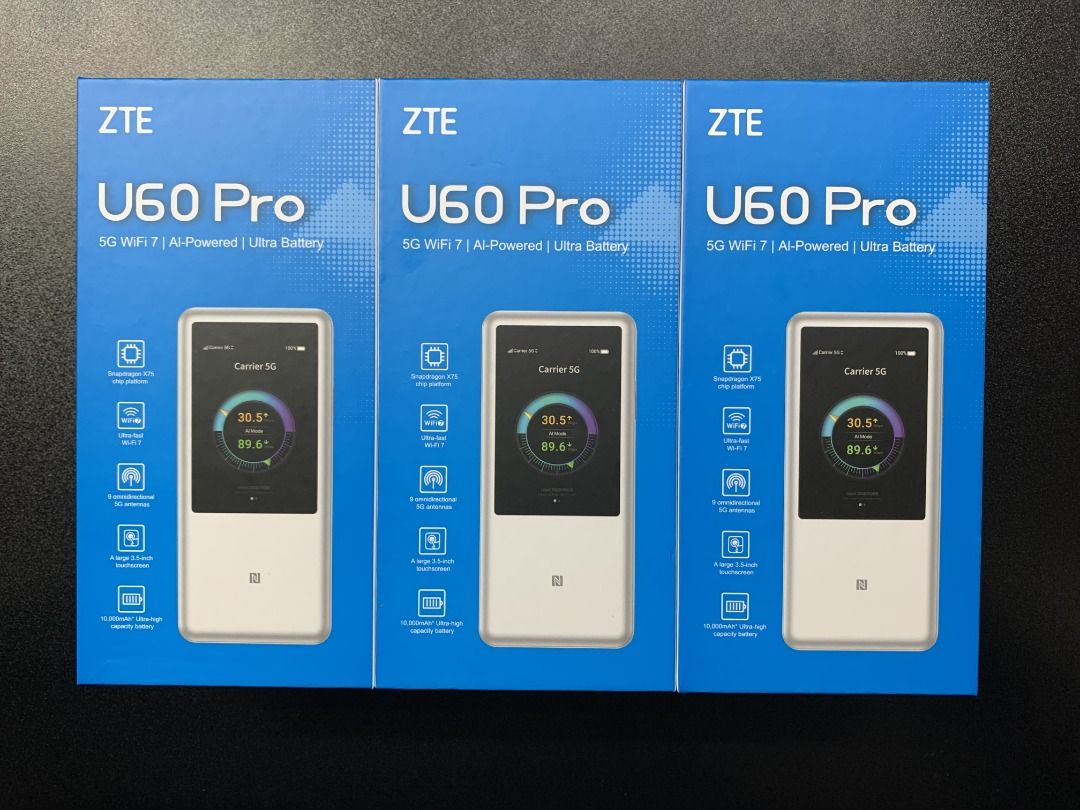 ZTE MU5250 U60 Pro 5G 4G+ Lock Band Wi-Fi 7 3.5-inch touchscreen (CAN'T ...