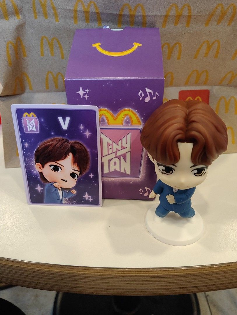 Authentic Mcdo x BTS Tiny Tans Throwback (Category: K-Wave Merchandise) located in Caloocan City. Submitted by loisxlane (Listing ID 1404929884, Image 2). Description: Selling them at P199 EACH Authentic brand new complete with its orig box and card price is fixed pymt First via bdo online for shipping @ buyer's expense can do meet up at Sm Fairview, Sm San Jose, Savano Park, Phase 7c Bagong Silang caloocan or nearby areas.