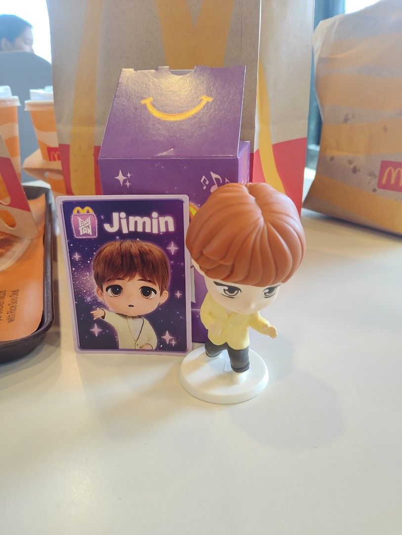 Authentic Mcdo x BTS Tiny Tans Throwback (Category: K-Wave Merchandise) located in Caloocan City. Submitted by loisxlane (Listing ID 1404929884, Image 1). Description: Selling them at P199 EACH Authentic brand new complete with its orig box and card price is fixed pymt First via bdo online for shipping @ buyer's expense can do meet up at Sm Fairview, Sm San Jose, Savano Park, Phase 7c Bagong Silang caloocan or nearby areas.