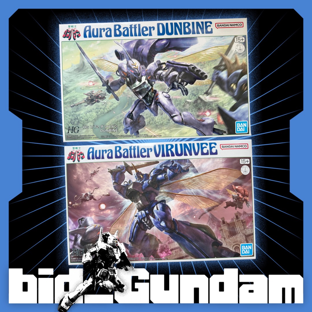 Bandai HG 聖戰士 Aura Battler Dunbine 昆霸 及 Virunvee 維拉比 共2盒, 興趣及遊戲, 玩具 ...