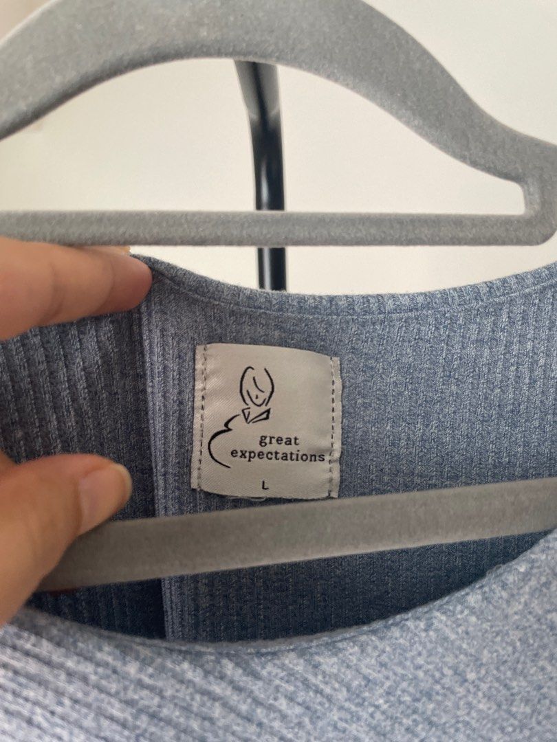Great Expectations Maternity Dress (L) (Category: Breastfeeding & Bottle Feeding) located in Pasig City. Submitted by bcab93 (Listing ID 1404849927, Image 2). Description: - Heathered blue-gray color. Very stretchy and comfy. Suitable for a range of sizes. - Convenient breastfeeding access with two flaps for extra security when not breastfeeding. - Further discounts if you get more items from my shop.