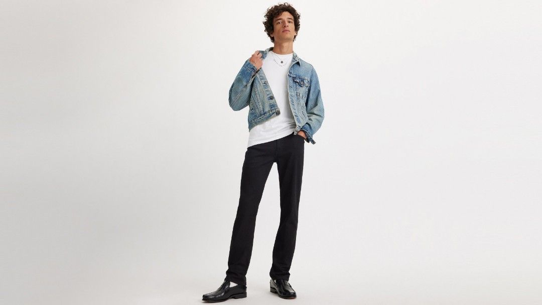 LEVI'S BLACK DENIM WATERLESS 511 (RED TAB) (Category: Jeans) located in Las Pinas. Submitted by greedythrifterz (Listing ID 1404850631, Image 1). Description: LEVI'S BLACK DENIM WATERLESS 511 (RED TAB) DIMES- WIDTH 34 TO 35, LENGTH 40 THIGH 12.5, LEG OPEN 7.5 ISSUE- SIGN OF USAGE ONLY, NEEDWASH FREESHIP 📩.