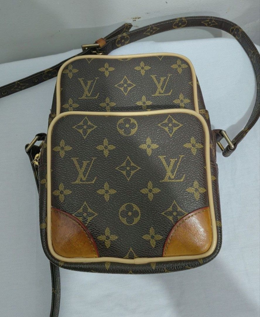 Louis Vuitton Amazon Bag (Category: Luxury Bags & Wallets) located in Taguig. Submitted by freeforest.813d93 (Listing ID 1404870844, Image 1). Description: - Authentic Louis Vuitton shoulder bag - Classic Monogram canvas - Front pocket - Adjustable strap - Iconic LV pattern - Strap marked "Louis Vuitton Paris Made in Spain".