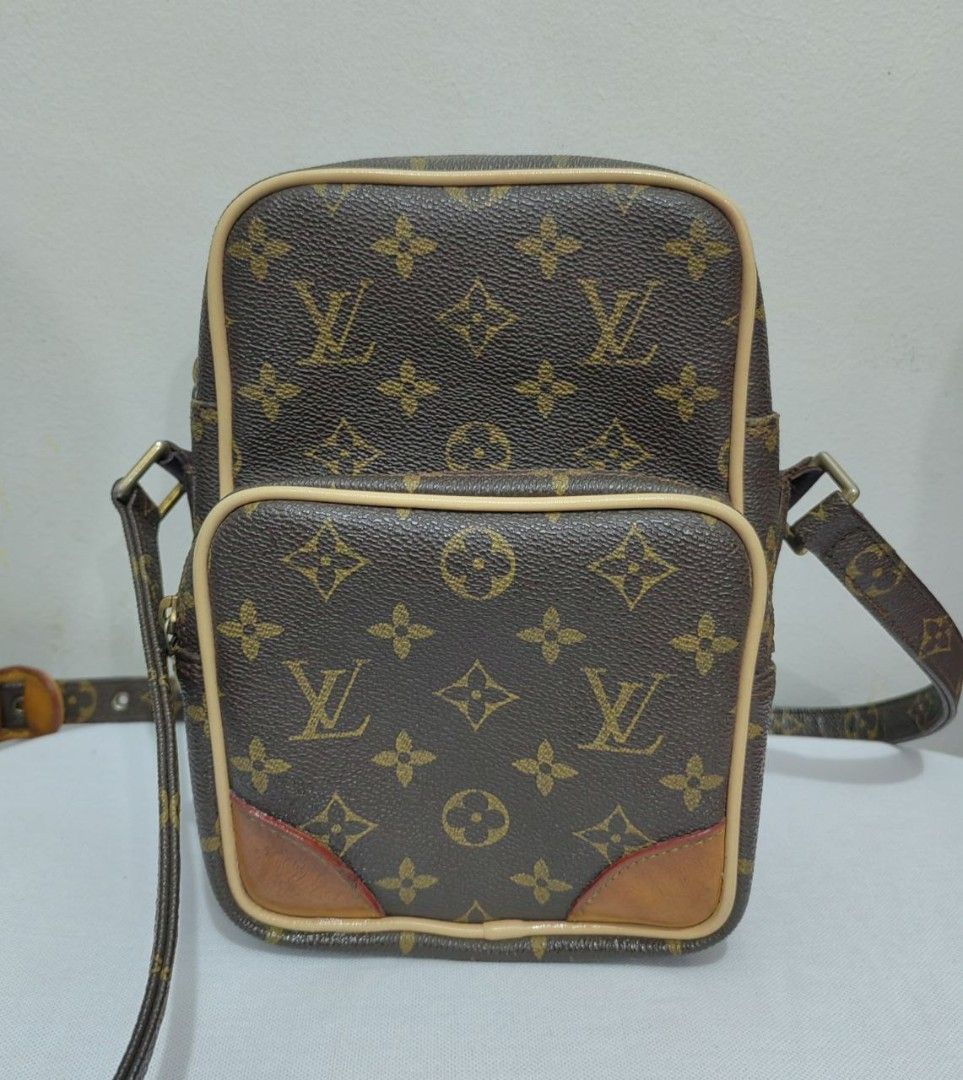 Louis Vuitton Amazon Bag (Category: Luxury Bags & Wallets) located in Taguig. Submitted by freeforest.813d93 (Listing ID 1404870844, Image 3). Description: - Authentic Louis Vuitton shoulder bag - Classic Monogram canvas - Front pocket - Adjustable strap - Iconic LV pattern - Strap marked "Louis Vuitton Paris Made in Spain".