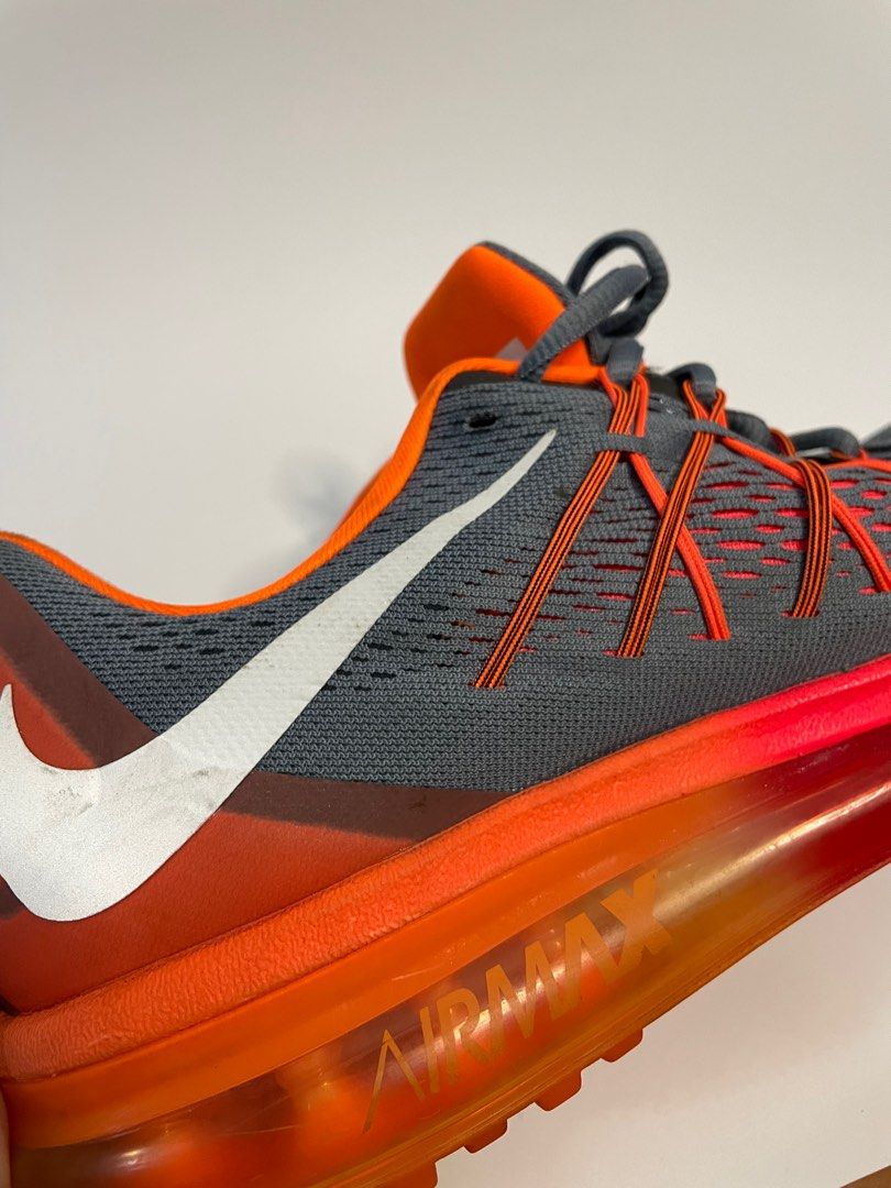 Nike Air Max 2015 Running Shoes (Category: Sneakers) located in Las Pinas. Submitted by breakthetrend (Listing ID 1404932216, Image 3). Description: Graphite Orange.