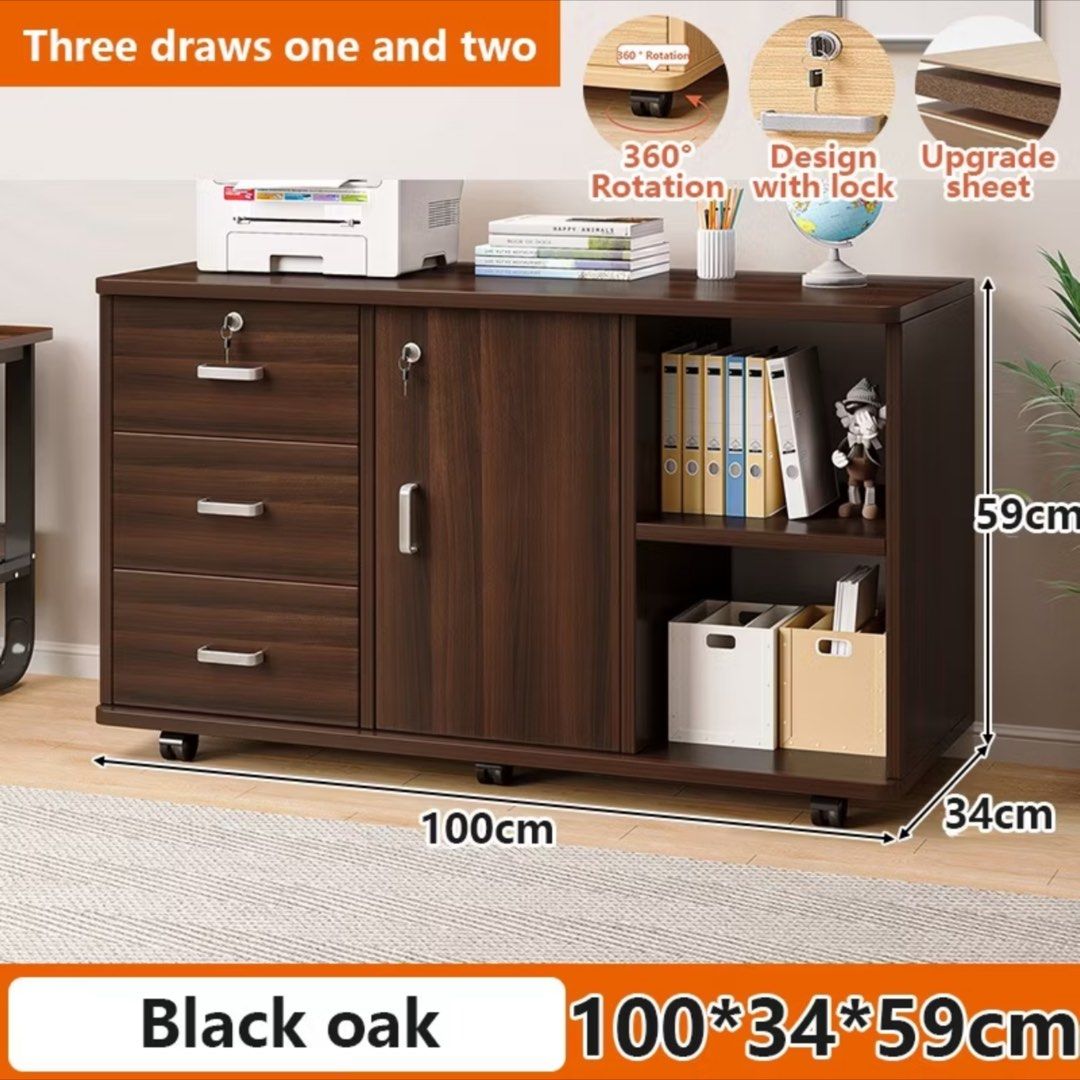 Office Storage Cabinet | Wooden Filing Cabinet | Printer Stand Cabinet ...