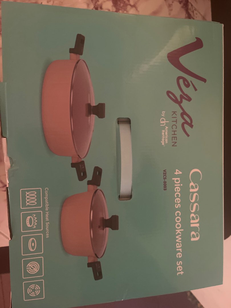 Veza Kitchen Cassara 4-Piece Cookware Set, Furniture & Home Living ...