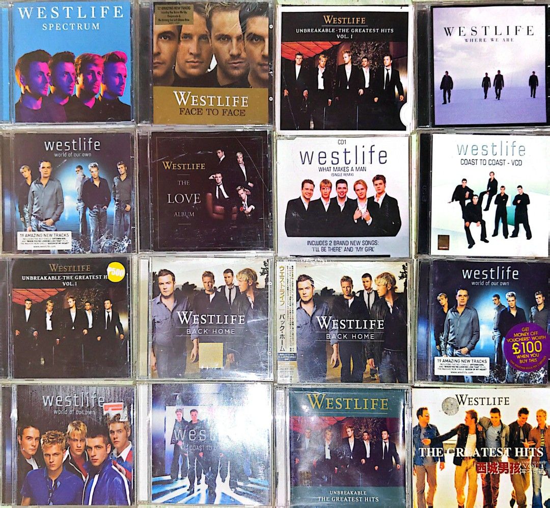 WESTLIFE CDS (Category: CDs & DVDs) located in Makati City. Submitted by urdiscogsph (Listing ID 1404827767, Image 2). Description: PRICE STARTS 399 EACH UP.