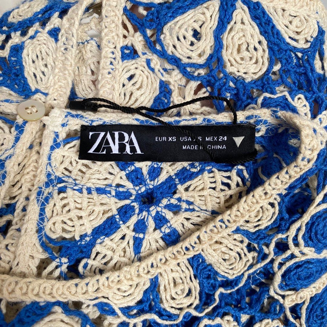 Zara crocheted puff (Category: Blouses) located in Naga. Submitted by jamilaph (Listing ID 1404960915, Image 2). Description: 10/10 condi xs-semi med.