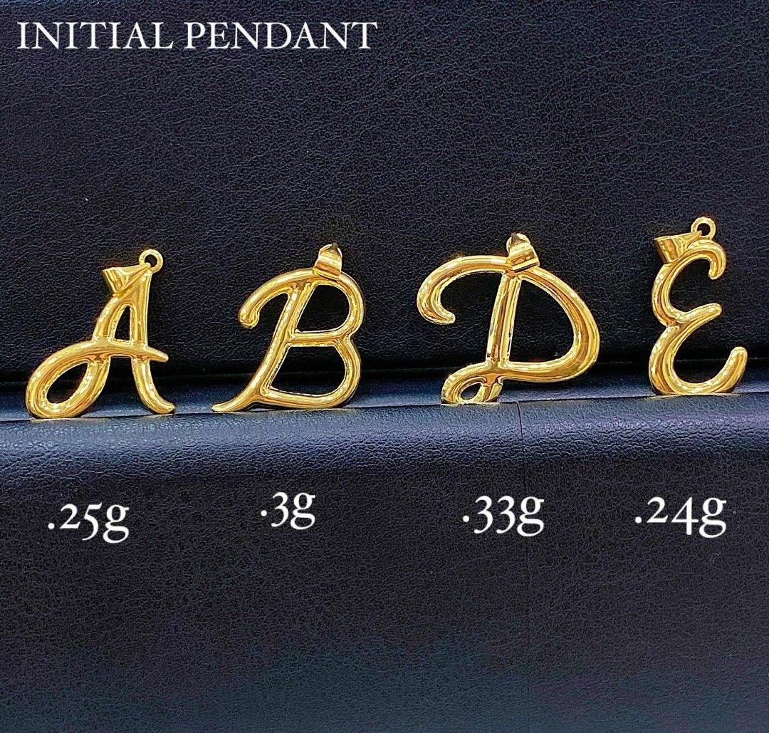 18K Saudi Gold Letter/ Initial Pendant (Category: Charms) located in Caloocan City. Submitted by cheskhaionlinestore2.0 (Listing ID 1405134529, Image 1). Description: New Available Letter/ Initial Pendant 🍒18K Saudi Gold 🍒 💯Nasasangla/ Pawnable 💯 🍒 Wise and Good Investment 😉 🍒 Legit and trusted seller✨ 🍒 Money back guarantee if proven fake💯 How to Order? Kindly DM us so we can assist you 🙂 Cheskhai Online Store #TunaynaGinto #Affordable