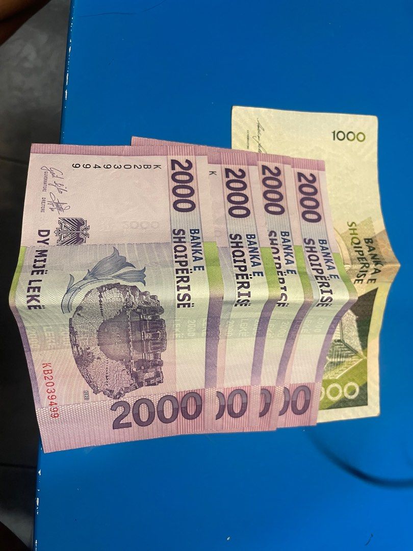 Albania 阿爾巴尼亞現金鈔9000, 興趣及遊戲, 收藏品及紀念品, 錢幣- Carousell