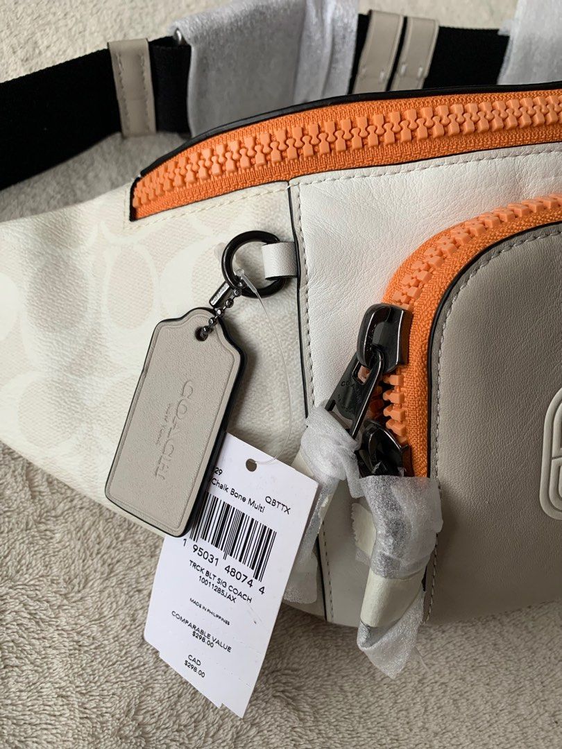 AUTHENTIC/ORIGINAL COACH TRACK BELT BAG (Category: Luxury Bags & Wallets) located in San Ildefonso. Submitted by ownexboujeebags (Listing ID 1405027140, Image 3). Description: 👜 AUTHENTIC/ORIGINAL COACH TRACK BELT BAG 👜 Brand New - In Prestine Condition nothing to discuss! 99% Never been used 👜 QB/Chalk Bone Multi 👜 Clean Inside & Outside 👜 Tag inside Made in the Philippines 👜 Money Back Guaranteed if Proven fake 🚙 +sf via JNT or LBC NOT R