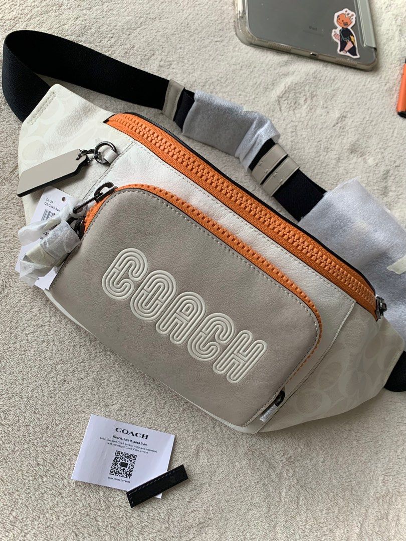 AUTHENTIC/ORIGINAL COACH TRACK BELT BAG (Category: Luxury Bags & Wallets) located in San Ildefonso. Submitted by ownexboujeebags (Listing ID 1405027140, Image 2). Description: 👜 AUTHENTIC/ORIGINAL COACH TRACK BELT BAG 👜 Brand New - In Prestine Condition nothing to discuss! 99% Never been used 👜 QB/Chalk Bone Multi 👜 Clean Inside & Outside 👜 Tag inside Made in the Philippines 👜 Money Back Guaranteed if Proven fake 🚙 +sf via JNT or LBC NOT R