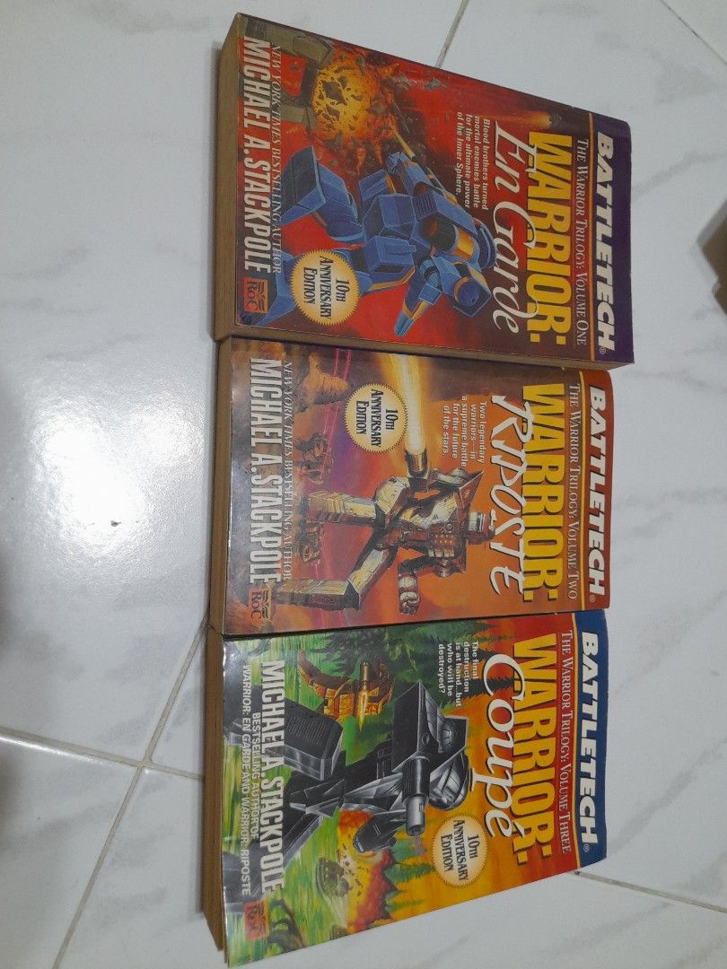 Battletech Warrior Trilogy Books by Michael A. Stackpole, Hobbies ...