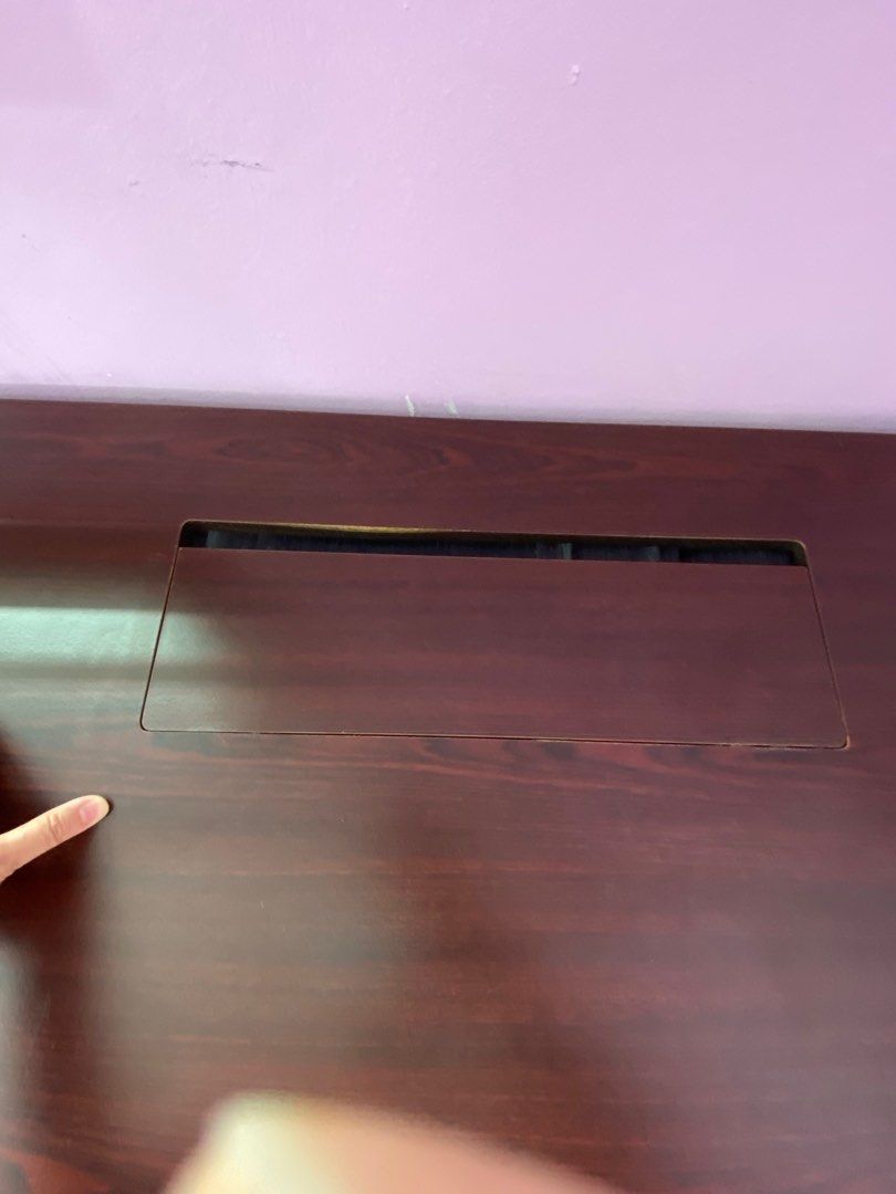 Cellini - Computer Table / study table (Category: Tables & Sets) located in Singapore. Submitted by gift_of_the_sun (Listing ID 1405110141, Image 3). Description: Premium table with nice wood In good condition Brand Cellini Moving out sales.