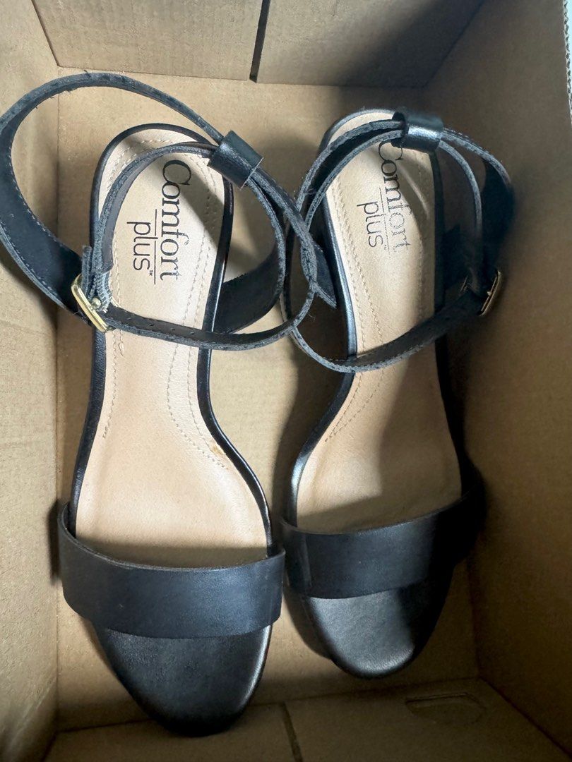 Comfort Plus by Predictions (Payless) Black Sandals (Category: Flats & Sandals) located in Pasig City. Submitted by viennasia (Listing ID 1405007037, Image 1). Description: - Comfort Plus Walsh sandals - bought in Payless ShoeSource - Block heel and ankle strap - Size 36, but good fit for size 35 - used only twice RFS: stocked in storage .