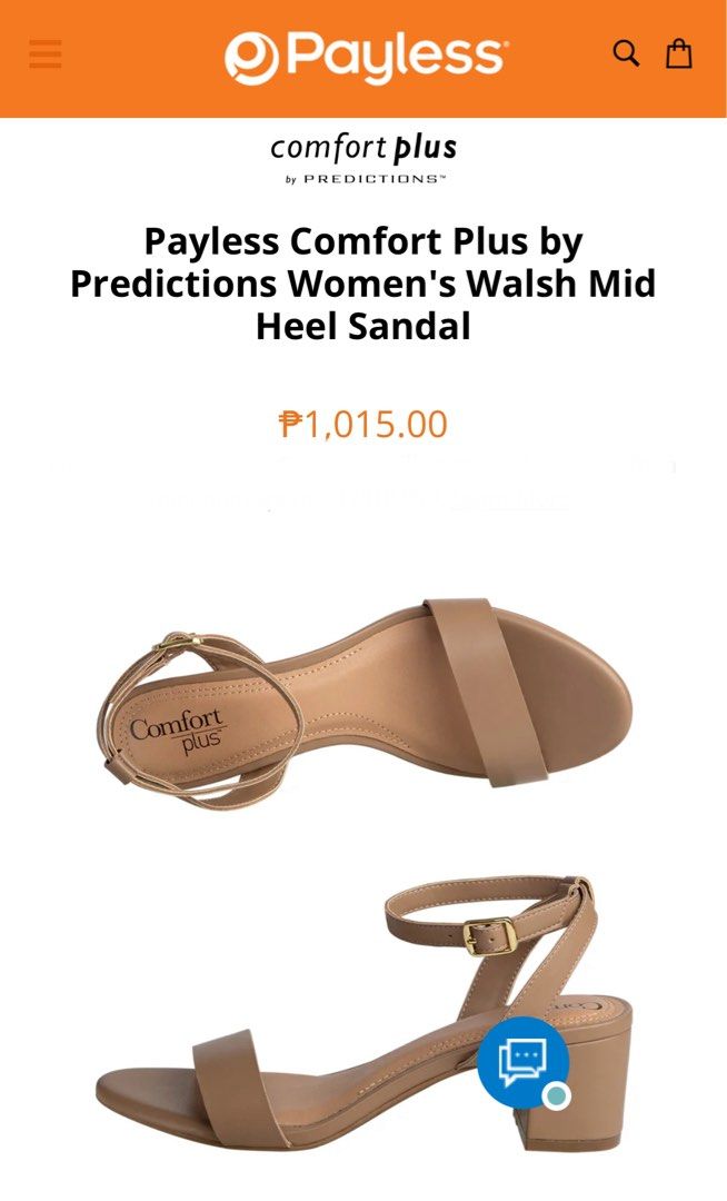 Comfort Plus by Predictions (Payless) Black Sandals (Category: Flats & Sandals) located in Pasig City. Submitted by viennasia (Listing ID 1405007037, Image 2). Description: - Comfort Plus Walsh sandals - bought in Payless ShoeSource - Block heel and ankle strap - Size 36, but good fit for size 35 - used only twice RFS: stocked in storage .