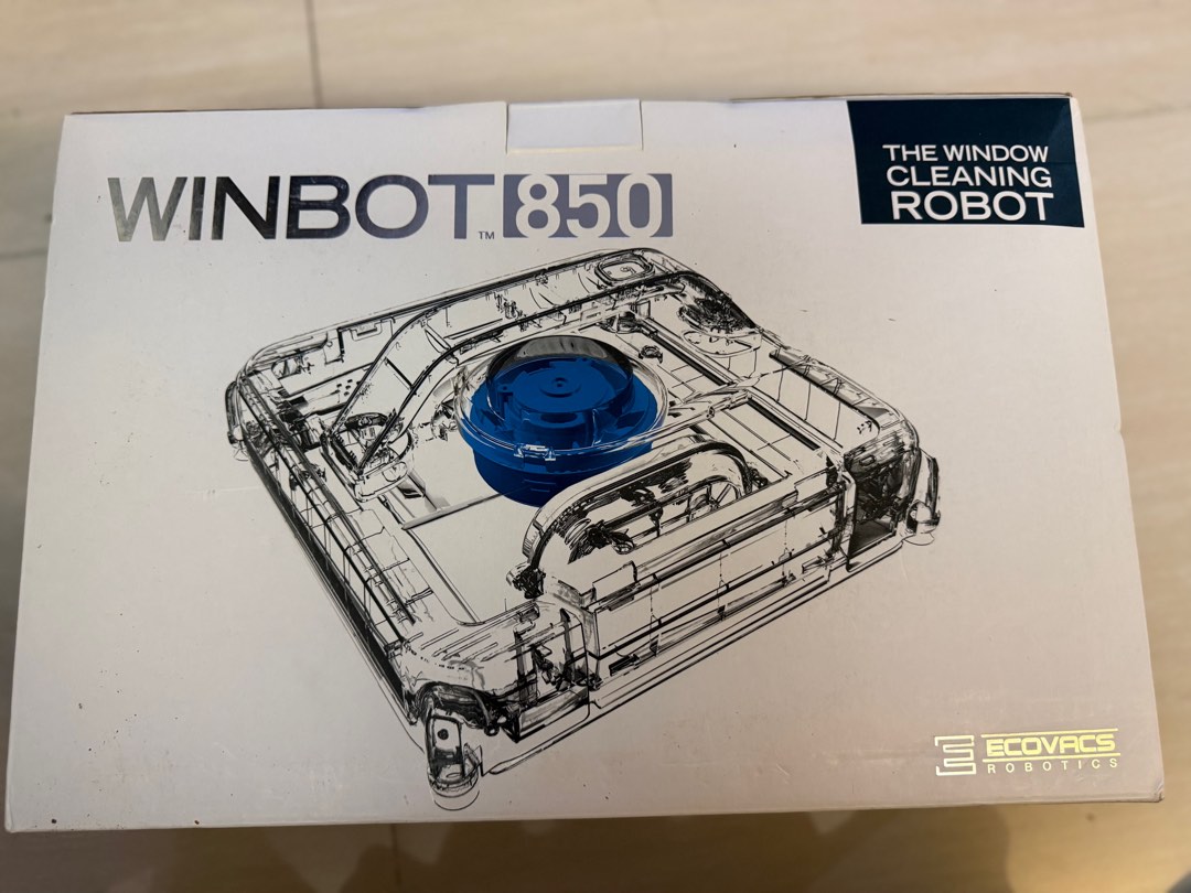 Ecovacs Winbot W850 智能擦窗機器人, 家庭電器, 吸塵機 ＆ 家居清潔電器 - Carousell