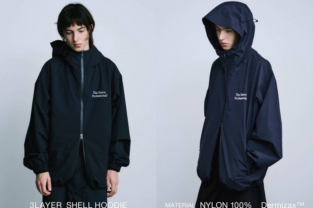 1LDK SELECT - ennoy 3LAYER SHELL HOODIE navy Mの通販 by kaaaaa's