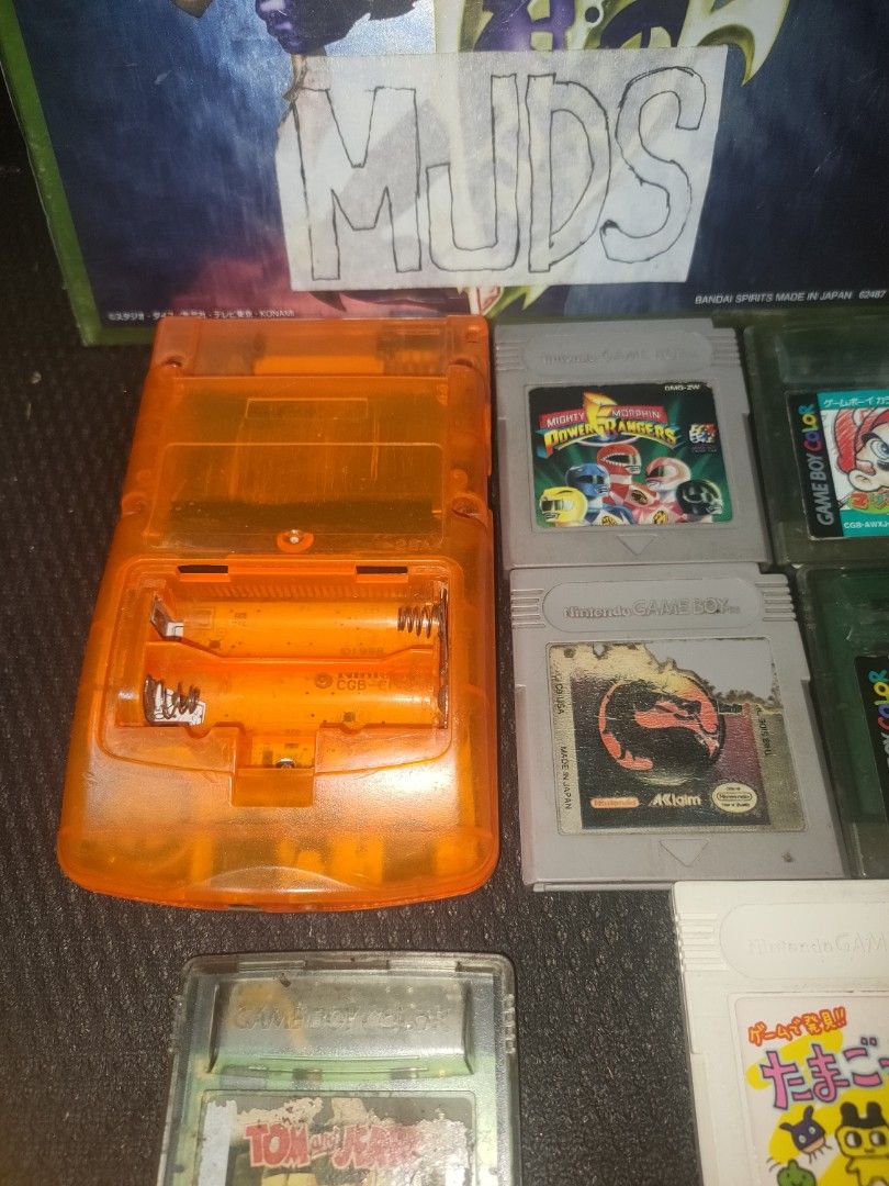 Game Boy Color Orange Console and Games, Video Gaming, Video Game ...