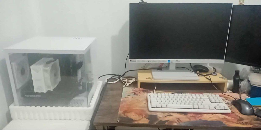 GAMING PC (Category: Desktops) located in Quezon City. Submitted by rapsduino25-80075 (Listing ID 1405119791, Image 1). Description: For sale, kakabili lang last September may warranty pa. Specs Computer specs Processor: Ryzen 7 5700X GPU-RTX3060 12GB PSU- 80PLUS BRONZE MOBO: B550M PRO WIFI DARK AIR RGB TOWER COOLER CASE- SEAVIEW PAVILLON Storage: 1TB RAM: 16GB RFS: Need Fund.