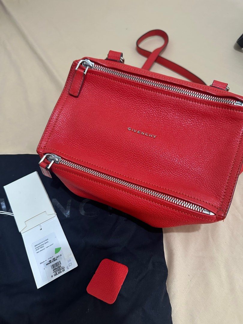 Givenchy Pandora Small Goat Skin (Category: Luxury Bags & Wallets) located in Manila. Submitted by poreberqueeen (Listing ID 1404982008, Image 1). Description: With tag price. Like new. Bought it in greenbelt Super fresh pa. Di po nagagamit masyado due to lots of bags. Can pass as brandnew. .