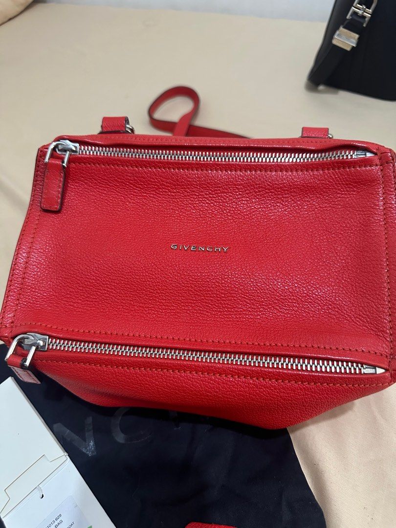 Givenchy Pandora Small Goat Skin (Category: Luxury Bags & Wallets) located in Manila. Submitted by poreberqueeen (Listing ID 1404982008, Image 2). Description: With tag price. Like new. Bought it in greenbelt Super fresh pa. Di po nagagamit masyado due to lots of bags. Can pass as brandnew. .