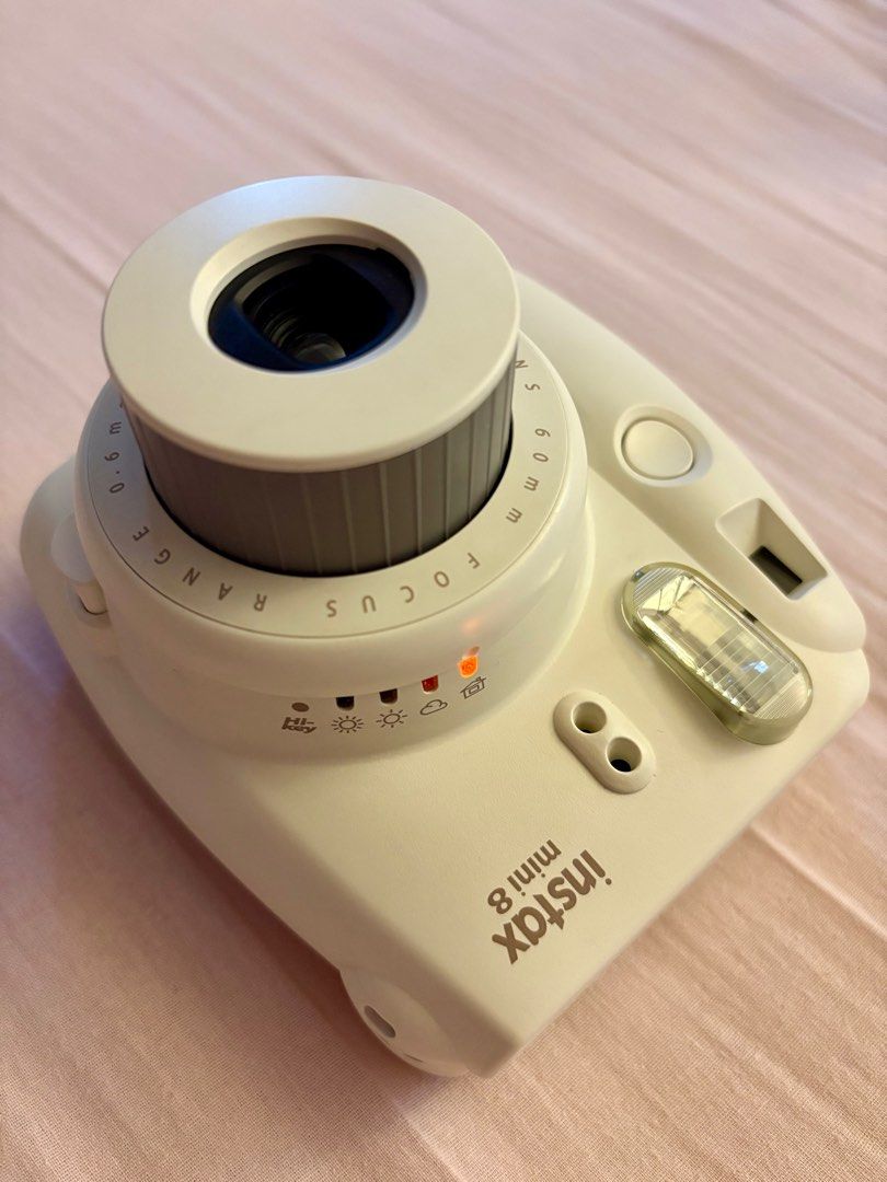 Instax mini 8 (Category: Cameras) located in Makati City. Submitted by chicken_nuggetsss (Listing ID 1405058282, Image 2). Description: Used a few times Loved this present, but ended up hoarding it 💕 Comes with a carrier case (The case is peeling a little).