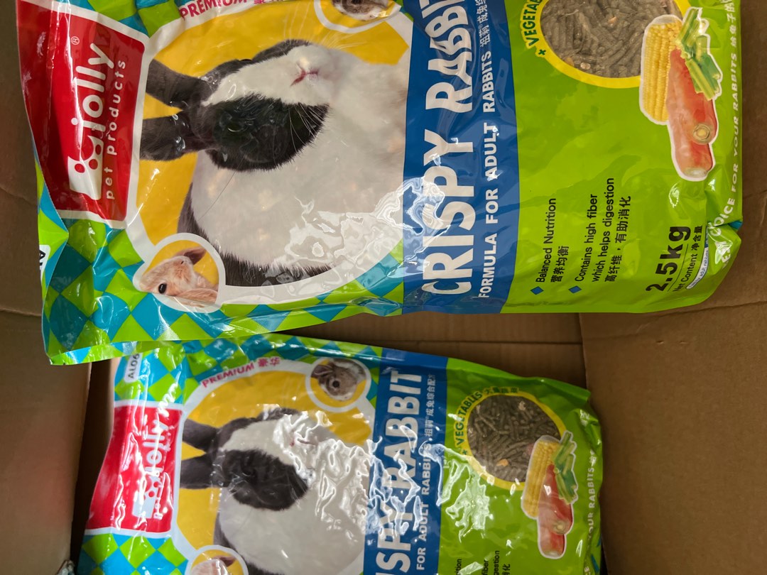 Crispy Cris Rabbit Jolly Crispy Rabbit Food - 2.5kg, Pet Supplies, Pet Food on Carousell
