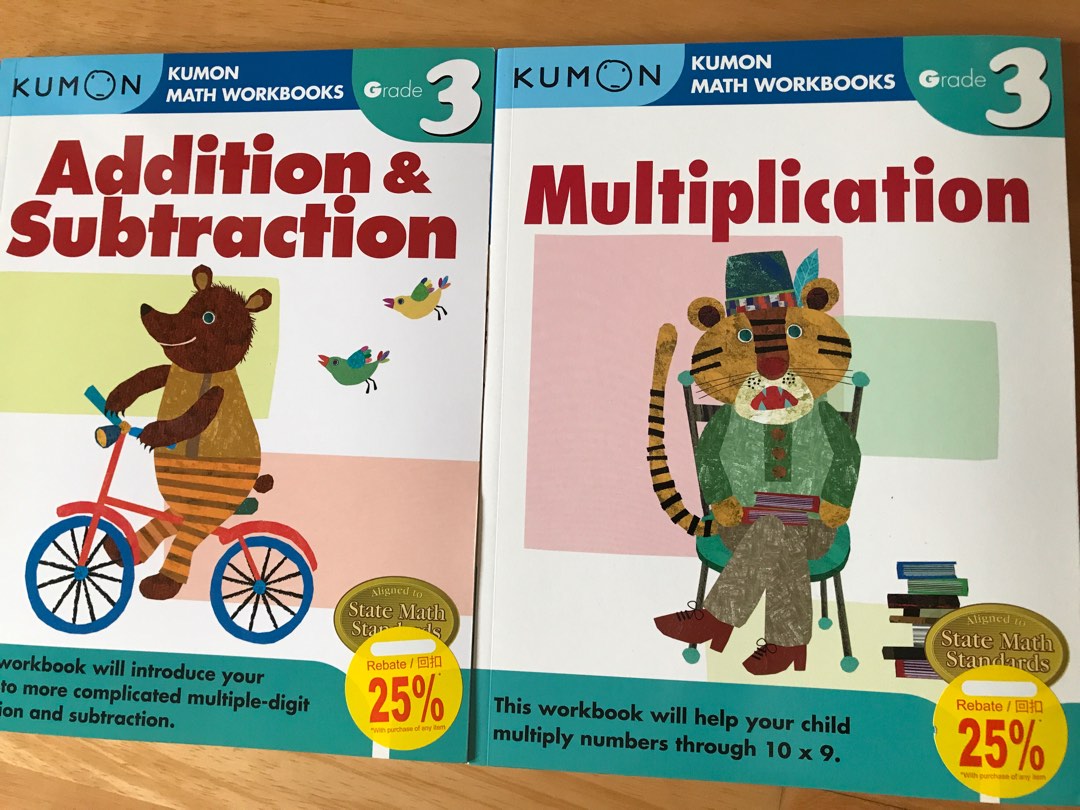 Kumon Math Workbooks Grade 3, Hobbies & Toys, Books & Magazines ...