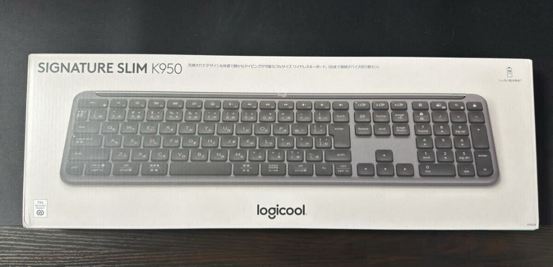 Logitech Signature Slim Japanese Layout K950GR (Graphite) Wireless ...