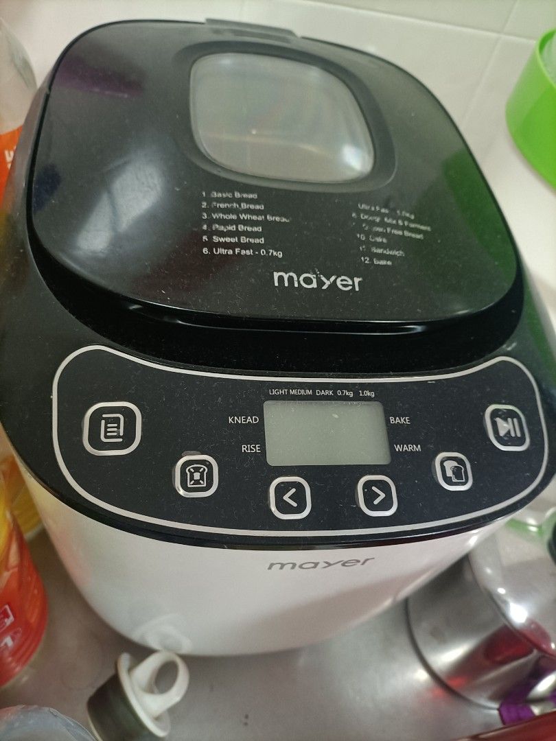 Mayer Bread Maker (Category: Breadmakers) located in Singapore. Submitted by hottee02 (Listing ID 1405062292, Image 1). Description: Mayer bread maker for sales .