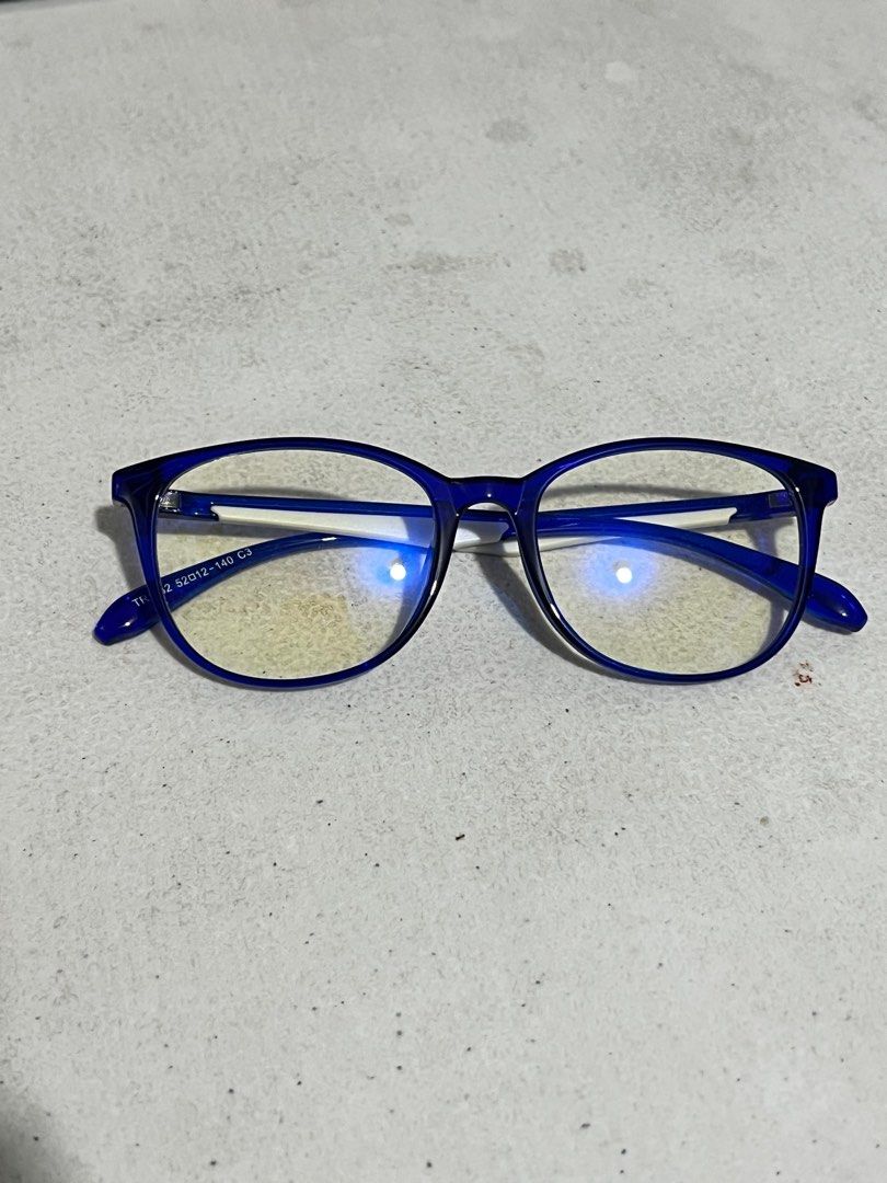 Peculiar Blue Frame Eyeglasses (Category: Sunglasses & Eyewear) located in Quezon City. Submitted by melalog (Listing ID 1405055816, Image 2). Description: For sale is Peculiar Eyeglass as protection eyewear for blue rays when using your electronic gadgets. Used only once. Selling for 275 plus shipping. Pm if interested..