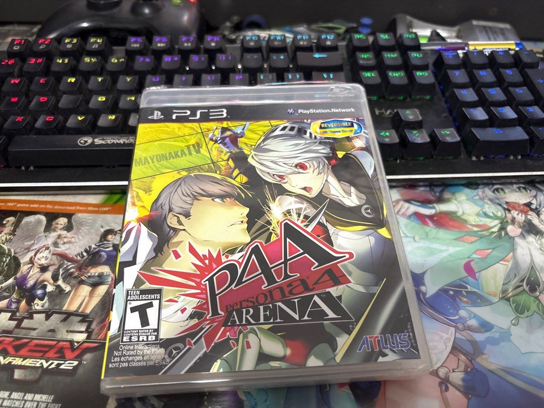 Persona 4 Arena - PS3 Game (Category: PlayStation) located in Manila. Submitted by avaritiahobbyshop (Listing ID 1405153033, Image 1). Description: - Persona 4 Arena for PlayStation 3 - Features characters from Persona 3 and Persona 4 - Includes game disc and case - Rated T for Teen by ESRB - Game is in English - Published by Atlus Item is second hand manage your expectations no refunds.
