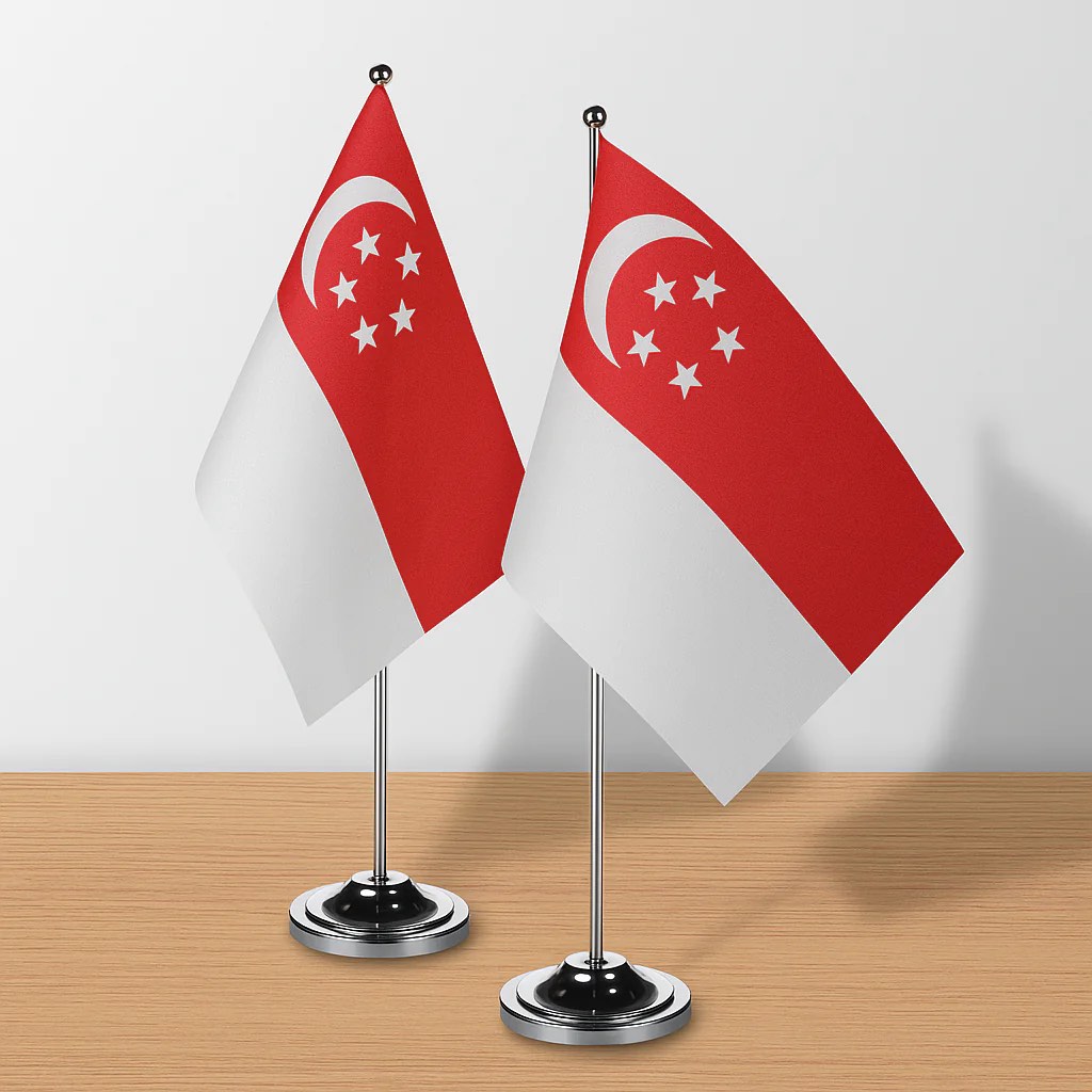 🇸🇬Price fm $10 Table Flag Stand / Desk Top Flag Stand good quality ...