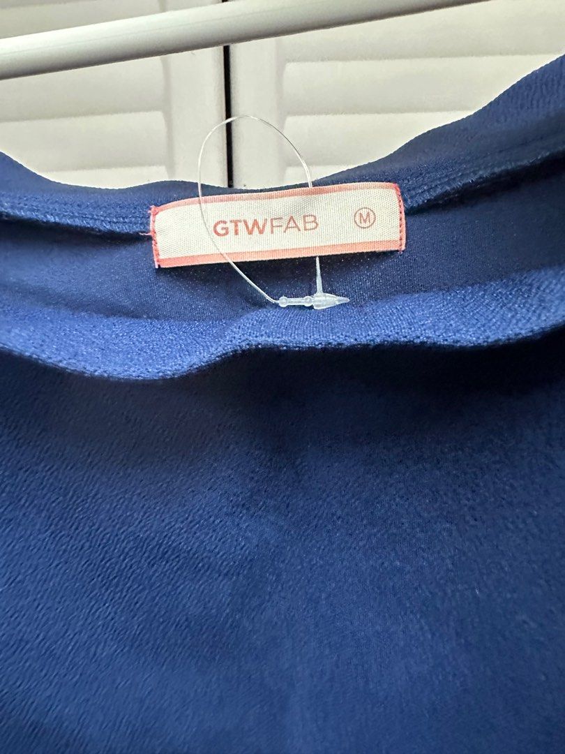 SUPER SALE❗️Blue Coordinates (Category: Sets or Coordinates) located in Cainta. Submitted by fashionmadness77 (Listing ID 1404974211, Image 3). Description: Top - M, with dirt/stain at the back Shorts - S ❌ No return ❌ No exchange .