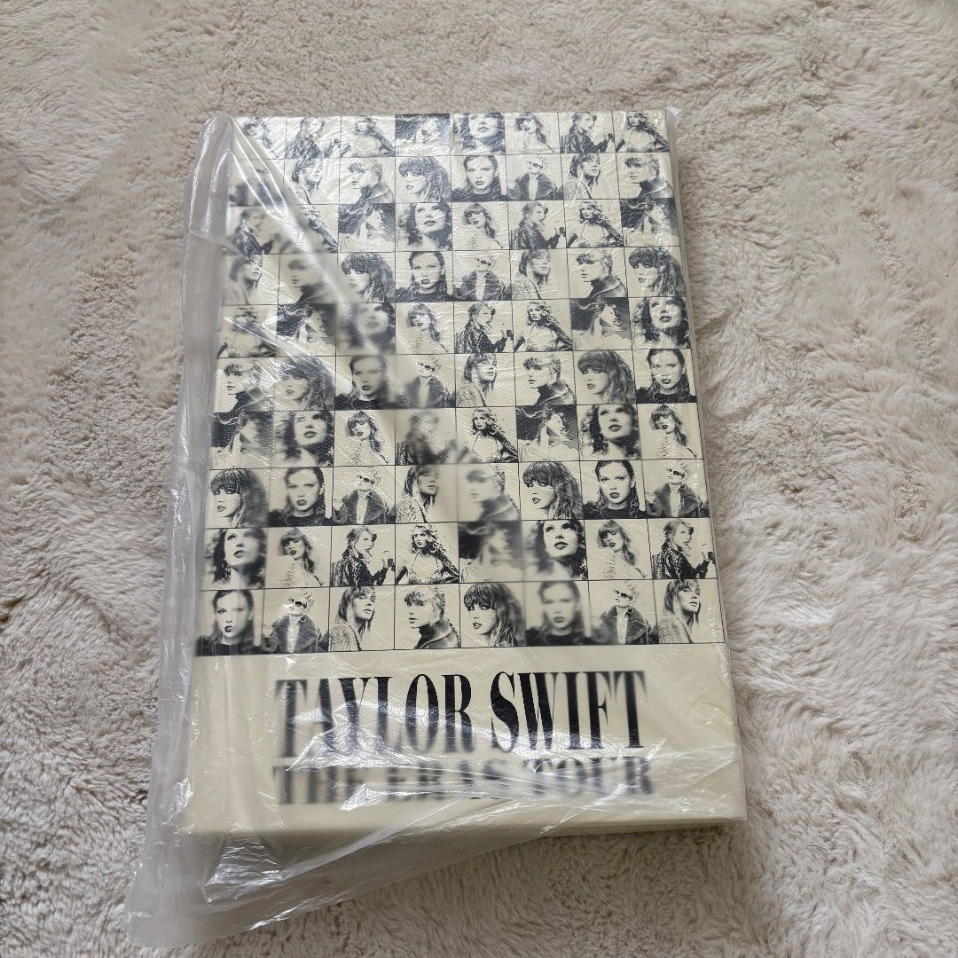 Taylor Swift The Eras Tour VIP Box (Category: Western Merchandise) located in Manila. Submitted by chapterthings (Listing ID 1404966259, Image 2). Description: Set of Taylor Swift The Eras Tour posters. Includes various designs featuring different eras. The box has a collage of Taylor Swift's images. The posters are colorful and feature different images of Taylor Swift..