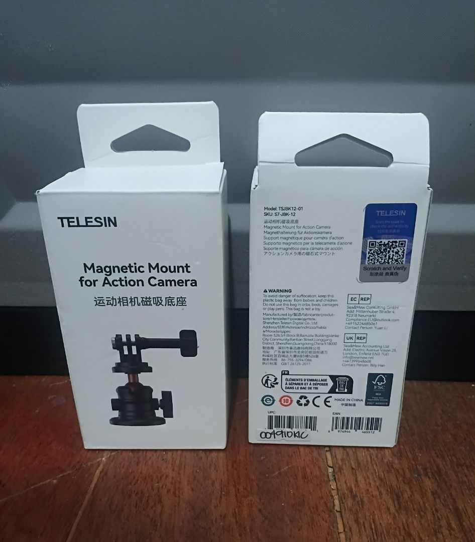TELESIN MAGNETIC MOUNT FOR ACTION CAMERA (Category: Mounts & Holders) located in Manila. Submitted by cutieava (Listing ID 1405045496, Image 2). Description: .