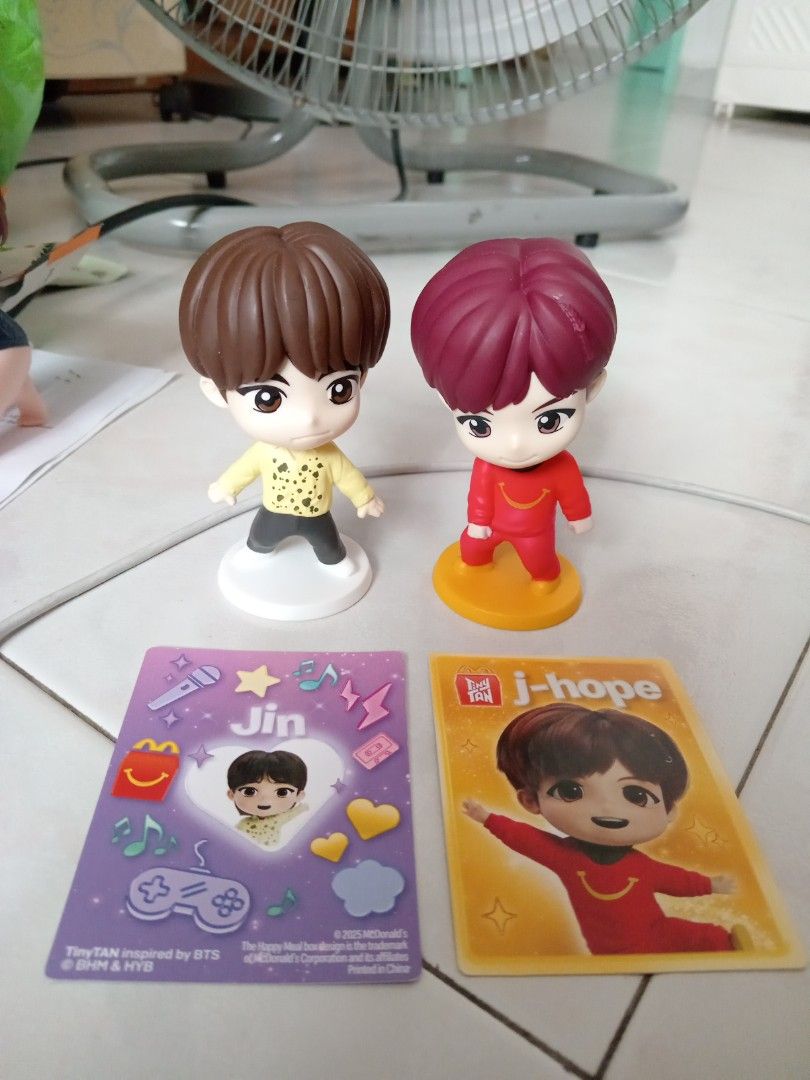 Tiny tan mcd (Category: K-Wave Merchandise) located in Singapore. Submitted by lucyhappystall (Listing ID 1405043790, Image 1). Description: Finding to trade RM n jung kook Can buy in RM n jung kook J-hope taken nw oni jin trade jung kook.