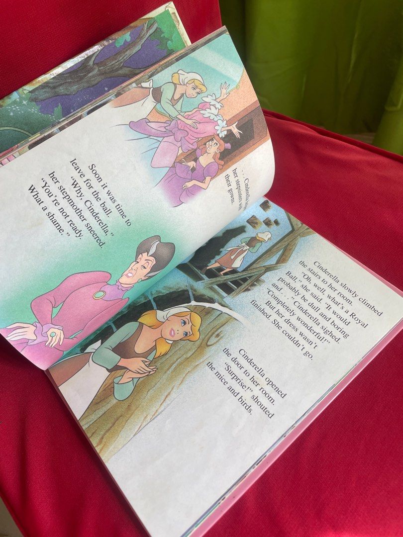 Walt Disney's Cinderella Storybook (Category: Children's Books) located in Manila. Submitted by sapsari (Listing ID 1405005698, Image 2). Description: - Vintage Walt Disney Cinderella storybook - complete pages with illustrations - see third pic for the flaws.