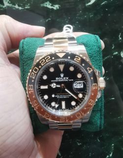 Feb 2024 Rolex Gmt master half gold Jubilee Guinness 126713grnr