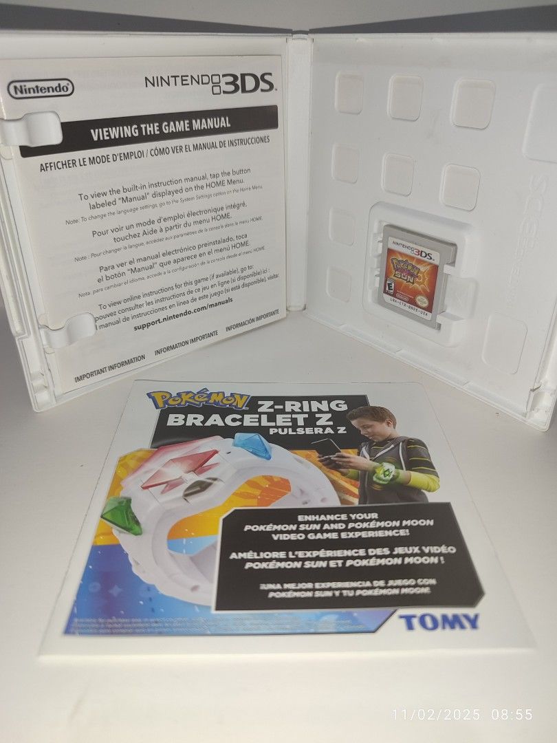 3DS - Pokemon Sun (PRE-LOVED) "R1" (Category: Nintendo) located in Mendez-Nunez. Submitted by sf2_gameshop (Listing ID 1401721806, Image 3). Description: ATTENTION: This game only works on US 3DS handhelds. CONDITION: Pre-loved item in very good condition. Clean pins. Tested working. Comes with a manual and insert. GENRE: Role-playing MODE: Single-player REGION: 1 - US VOICE: English TEXT: English Feel free to chat for any inquiries and you may c