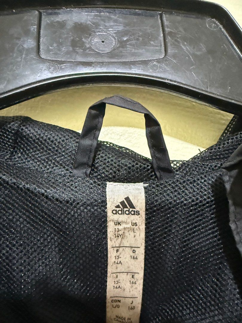 Adidas Rain Jacket Vancouver FC (Category: Coats, Jackets and Outerwear) located in Los Banos. Submitted by elbideclutter (Listing ID 1401893786, Image 3). Description: - Adidas Vancouver FC All weather Rain Jacket - Size: L (Youth) on tag Fits M/S Rain or shine, the match goes on. Seal out the wet weather with this men’s football rain jacket. A full-zip hood keeps you covered and dry on the sidelines, while a mesh lining helps manage airflow to 