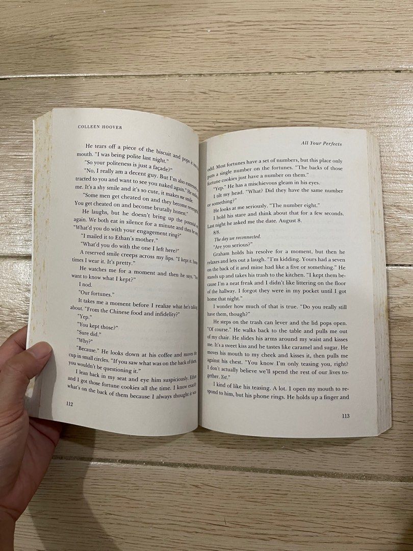 All your perfects by Colleen Hoover (Category: Storybooks) located in Paranaque City. Submitted by mcab_ (Listing ID 1401809892, Image 3). Description: With foxing on the sides due to storage All pages intact.