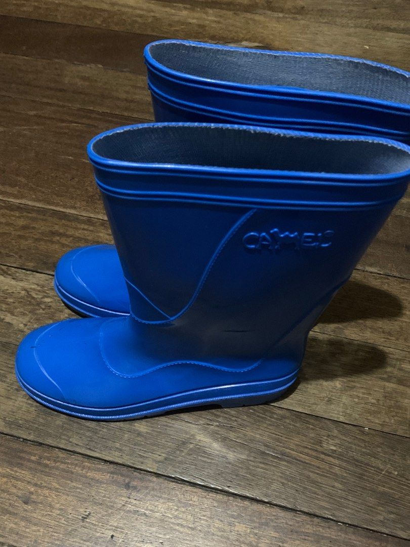 Blue Rain Boots (Category: Boots) located in Manila. Submitted by pagulan (Listing ID 1401878515, Image 2). Description: -Used just once (for a halloween party only!) -Fits size 41 (m) .