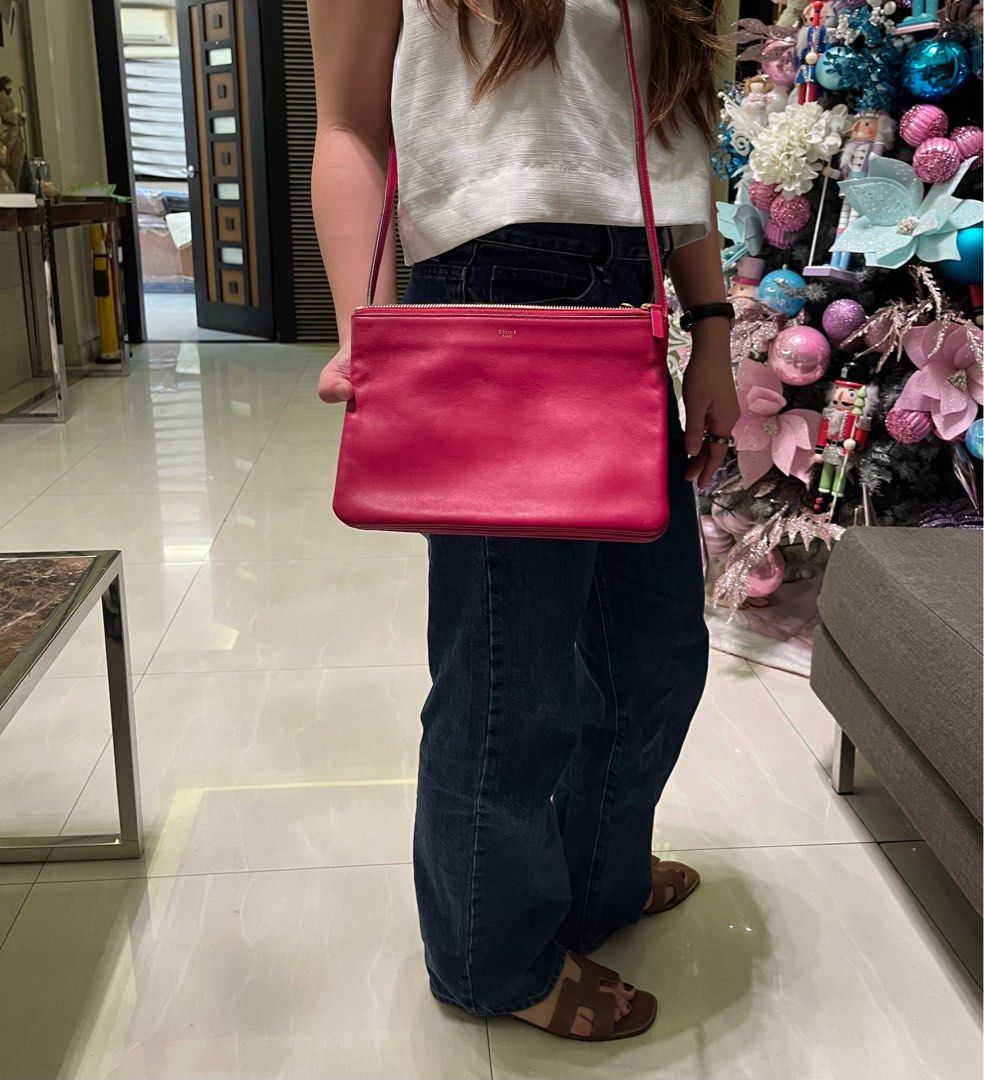 Celine Hot Pink Trio Bag (Category: Luxury Bags & Wallets) located in Quezon City. Submitted by dayanny (Listing ID 1401898128, Image 1). Description: 100% Guaranteed Authentic Personal Bag Well maintained good as new Price negotiable for sure buyers.