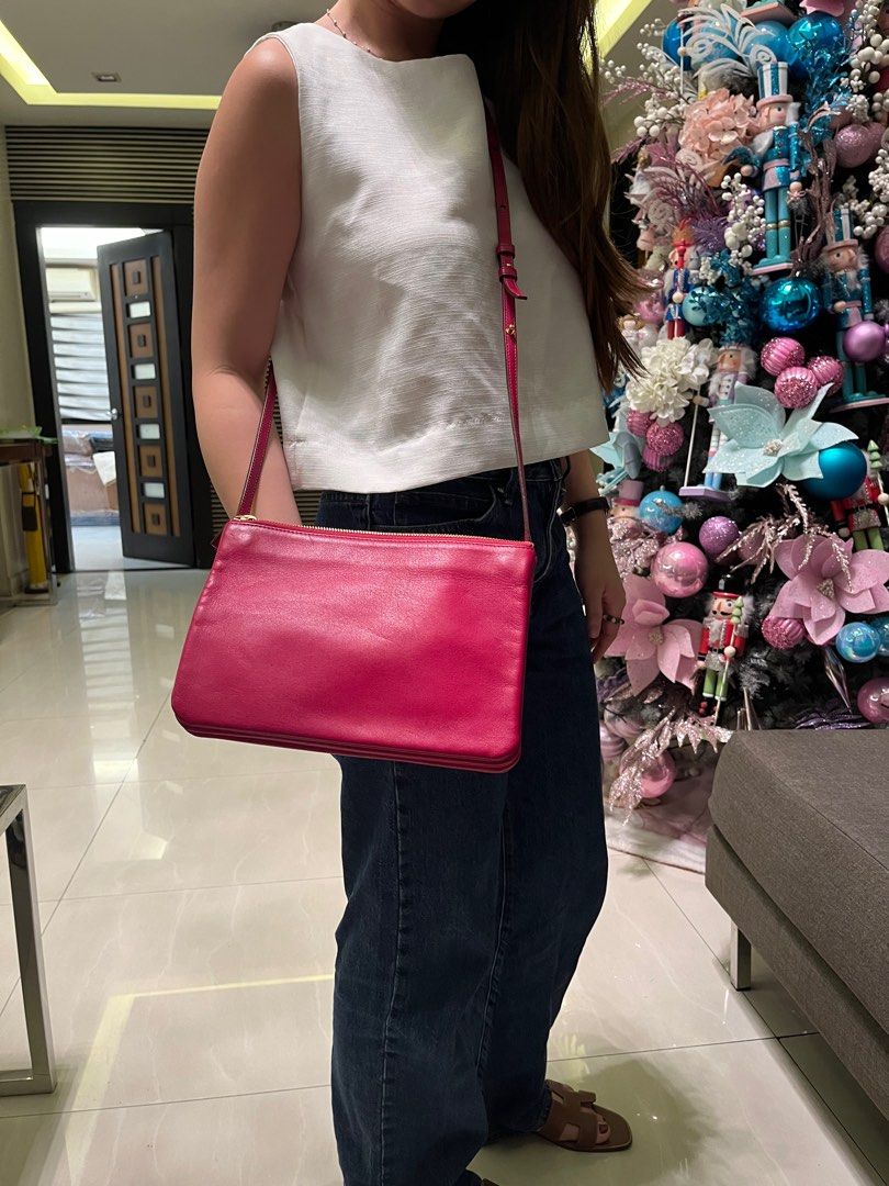 Celine Hot Pink Trio Bag (Category: Luxury Bags & Wallets) located in Quezon City. Submitted by dayanny (Listing ID 1401898128, Image 2). Description: 100% Guaranteed Authentic Personal Bag Well maintained good as new Price negotiable for sure buyers.