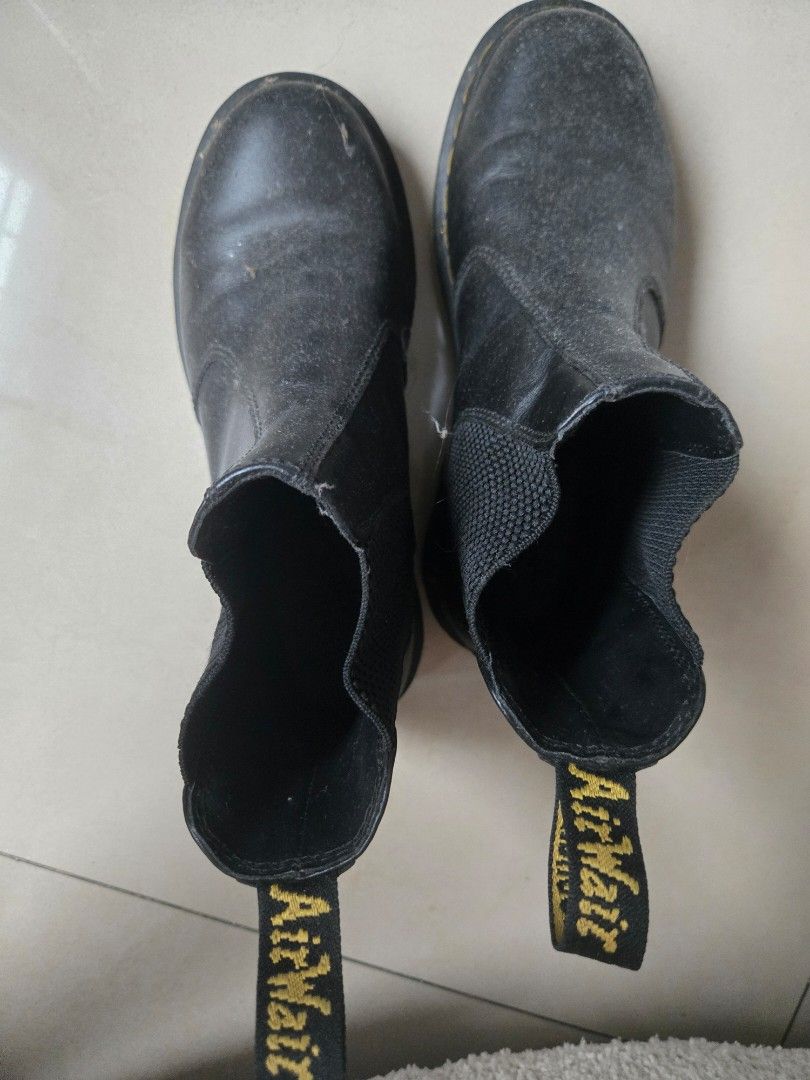 Dr. Martens Chelsea Boots (Category: Boots) located in Davao. Submitted by lotsasale (Listing ID 1401849373, Image 1). Description: Authentic UK4 Needs cleaning.